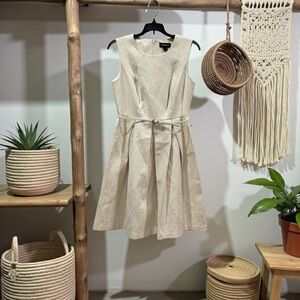 Liz Claiborne Cream Midi Dress